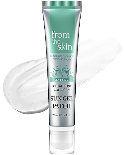 Parche de gel solar de colágeno glutatión  Gel transparente para sombra UV invisible de alta adherencia  Bloqueo UVAUVB para actividades al aire