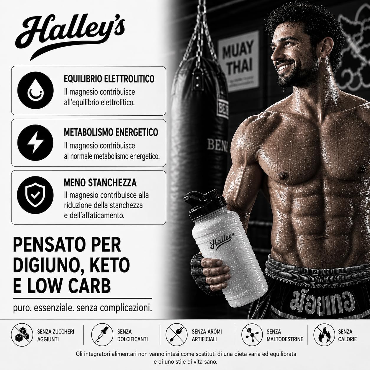 Halley’s Elettroliti senza zucchero né edulcoranti, polvere 1 kg