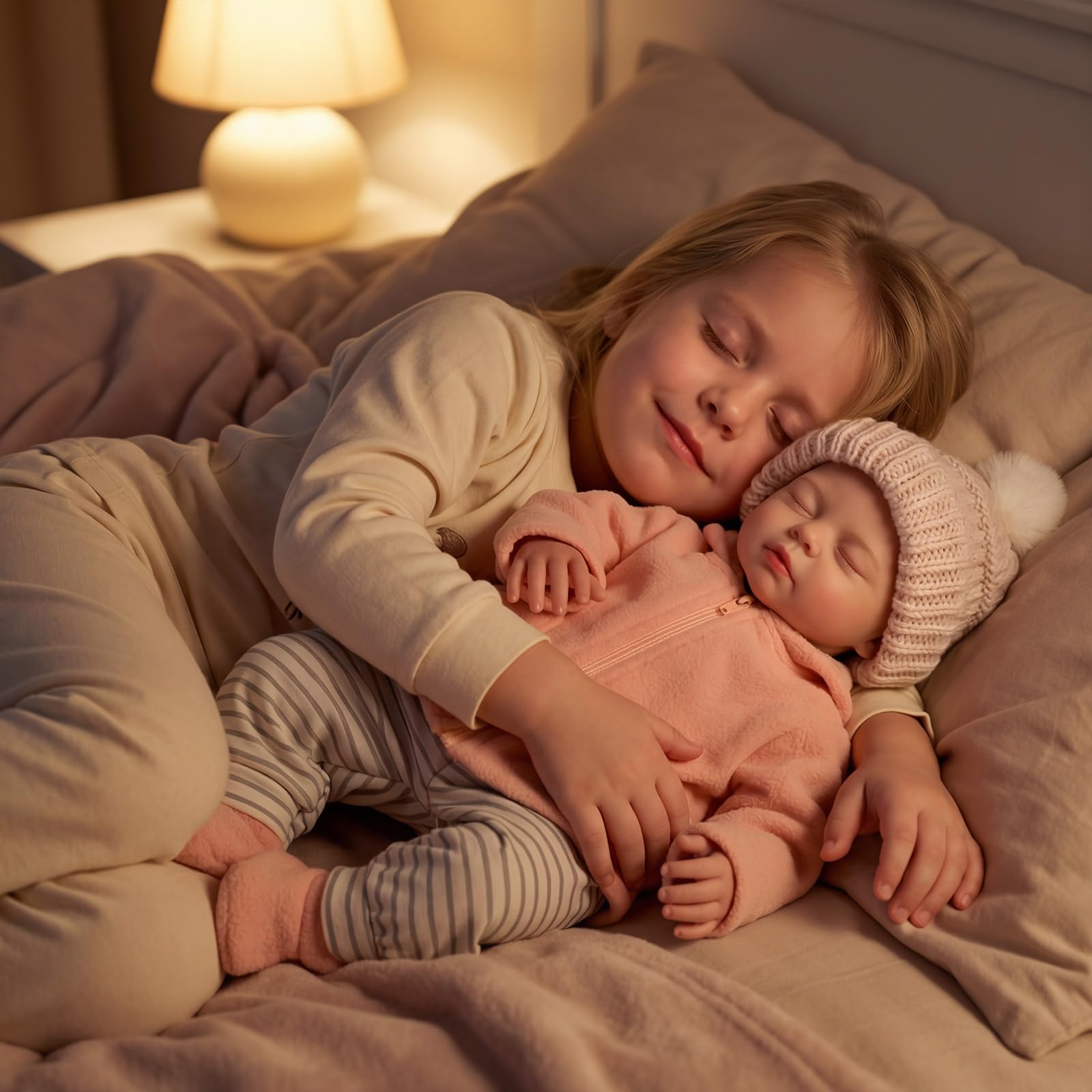 BABESIDE Reborn-Baby Puppen Mädchen - 20 Zoll Realistische Reborn Puppen mit weichem Stoff Körper, Lebensecht Newborn Puppen mit Zubehör für Mädchen Jungen