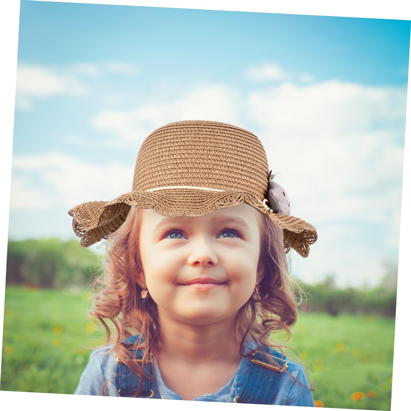 Homoyoyo Sombrero De Sol Bolsa De Sombrero De Protección Solar para De Verano para Niñas Playa y Actividades Al Aire