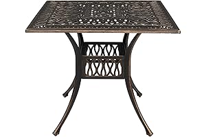 Outvita Patio Side Table: Your Backyard's Sophisticated Square Bistro Table Haven