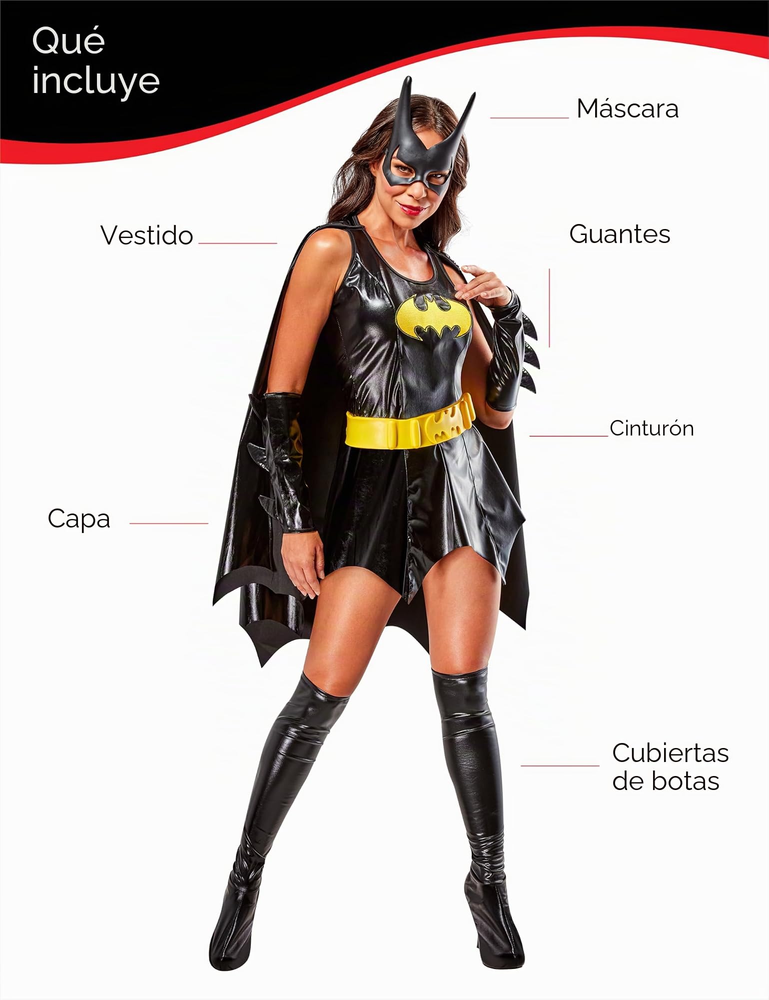 Batman - Disfraz de Batgirl para adultos (Rubies 888440)