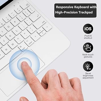 InUnion Magic Keyboard for iPad Pro 11&Air 11 Inch (M4 2026/M3 2025/M2 2024) and 10.9 iPad Air 5 &4th Gen, Magnetic Keyboard Case with Multi-Touch Trackpad for iPad Pro 111st/2nd/3rd/4th Gen,Backlit