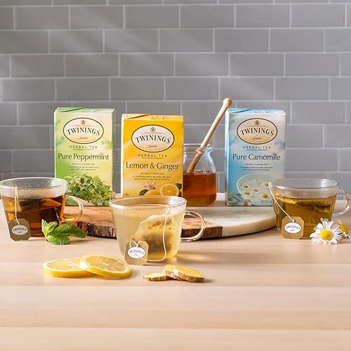 Vista 13 de Twinings Pure Rooibos Red Tea - Un té rojo naturalmente dulce y picante, bolsas de té de hierbas sin cafeína, envueltas individualmente, 20