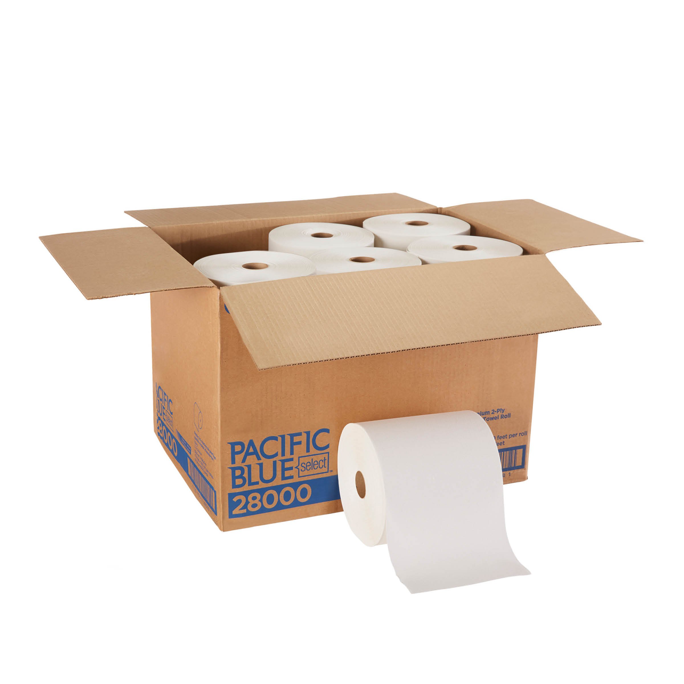 Georgia-PacificPacific Blue Select Premium 2-Ply Paper Towel Rolls (Previously Branded Signature) by GP PRO (), White, 28000, 350 Feet Per Roll, 12 Rolls Per Case