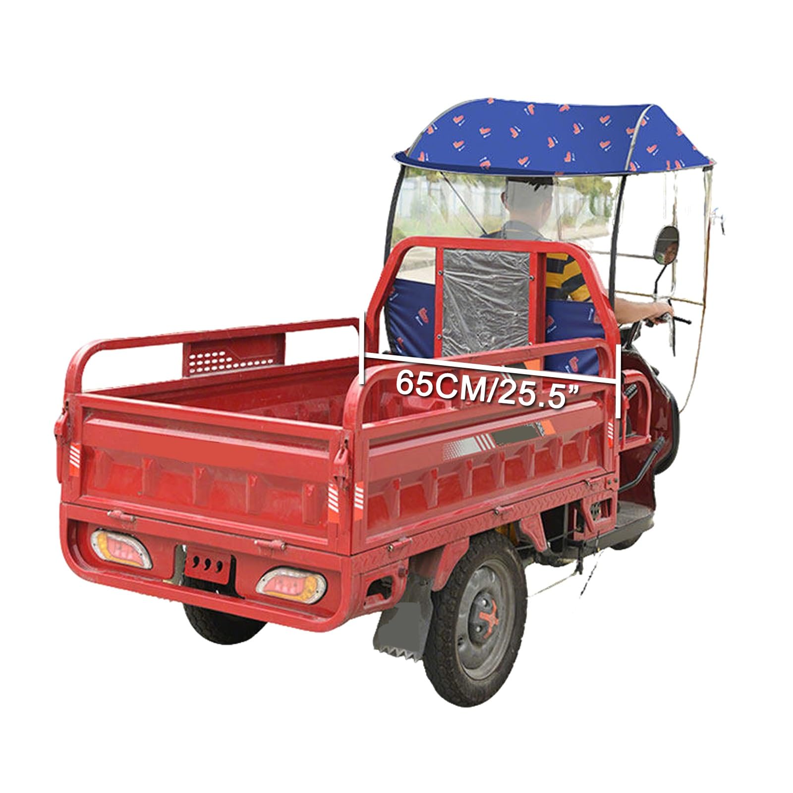 Regenschutz für Elektromobile, Abdeckung für Dreiräder für Erwachsene, für Fahrten im Freien, Regen-, Sonnen- und Schneesicher(Purple,65cm/25.5")