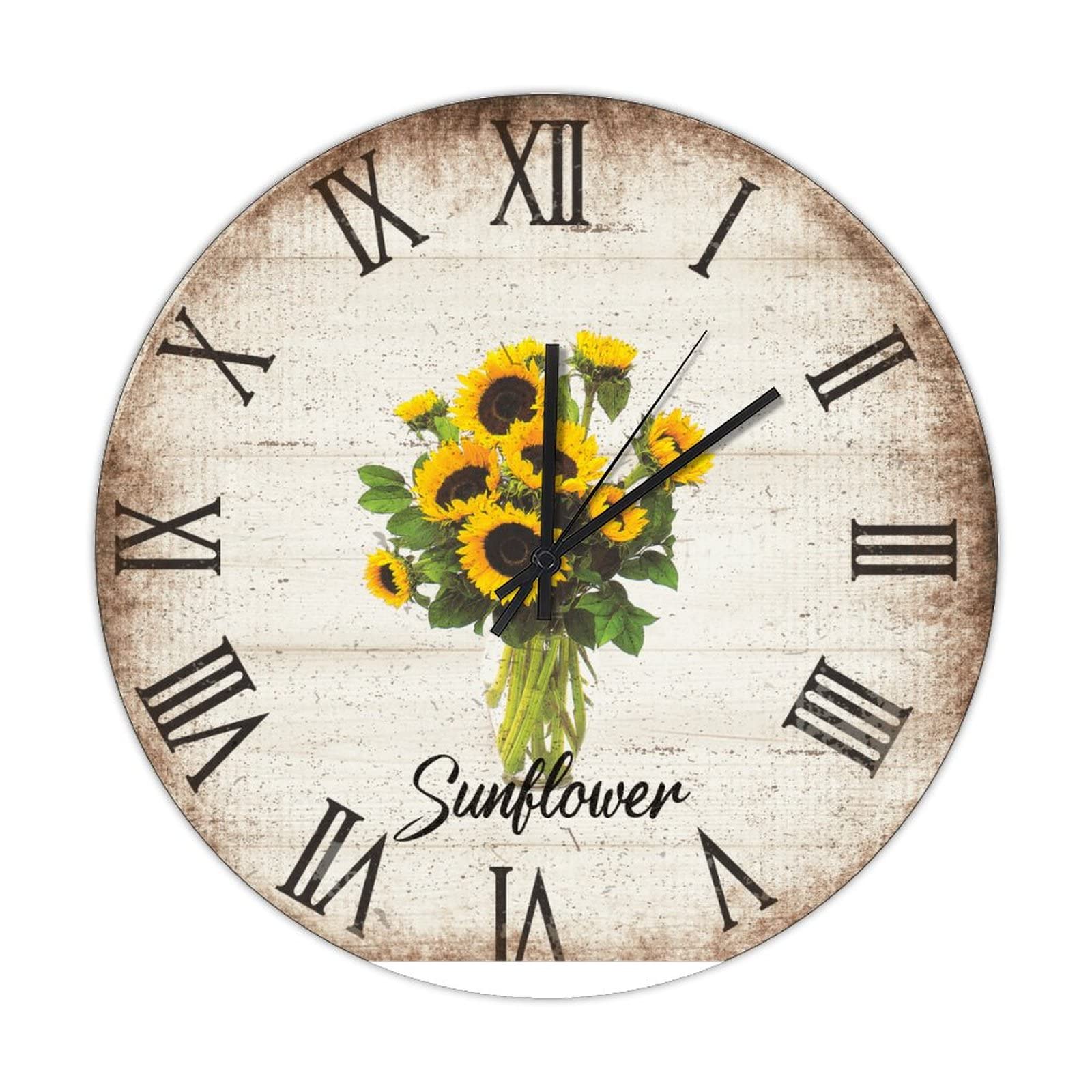 Horloge rétro en bois pour cuisine et salon ambiance bucolique et chaleureuse