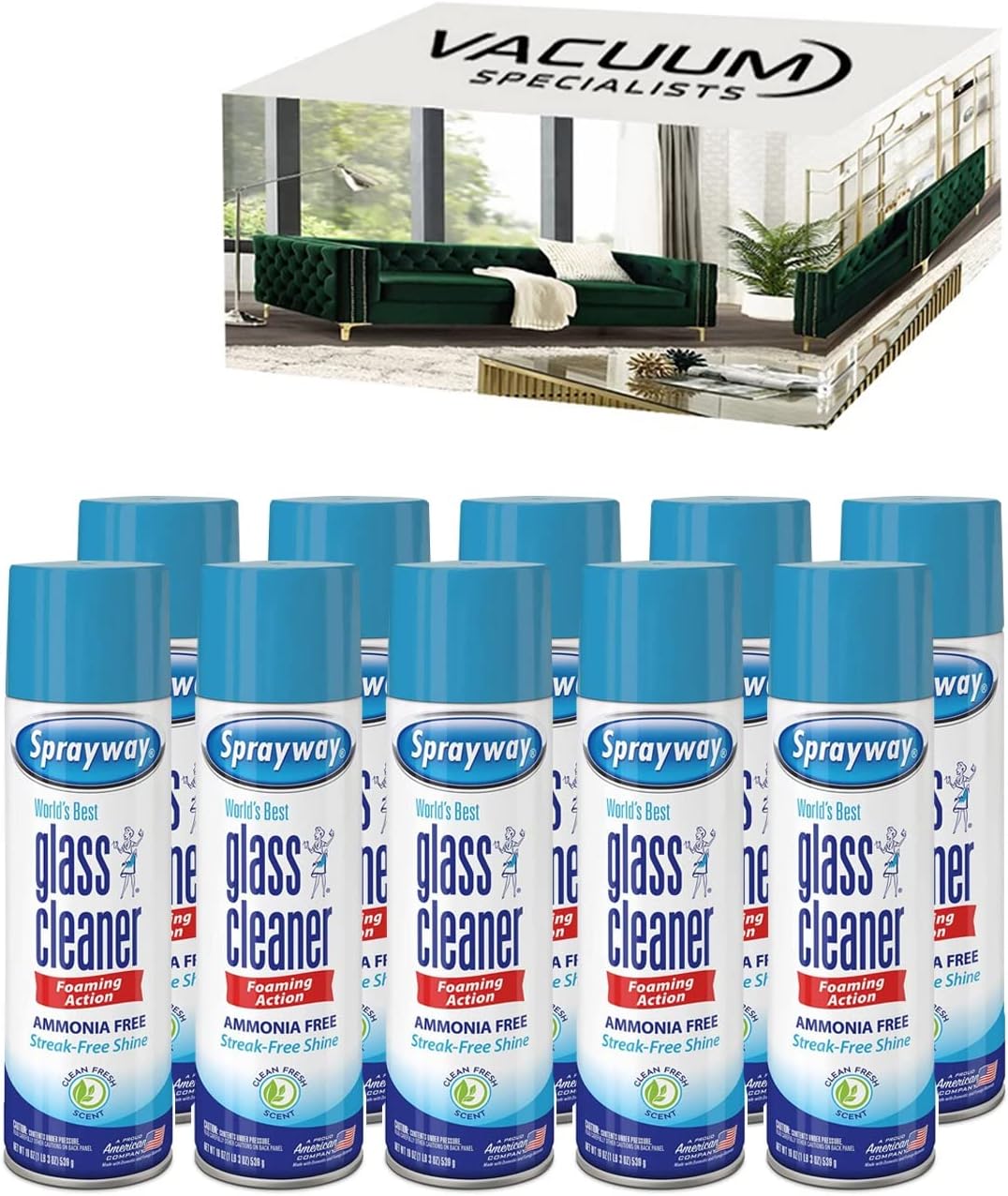 Sprayway Glass Cleaner Aerosol Spray, 19 oz (Case of 10) Amazon.ca