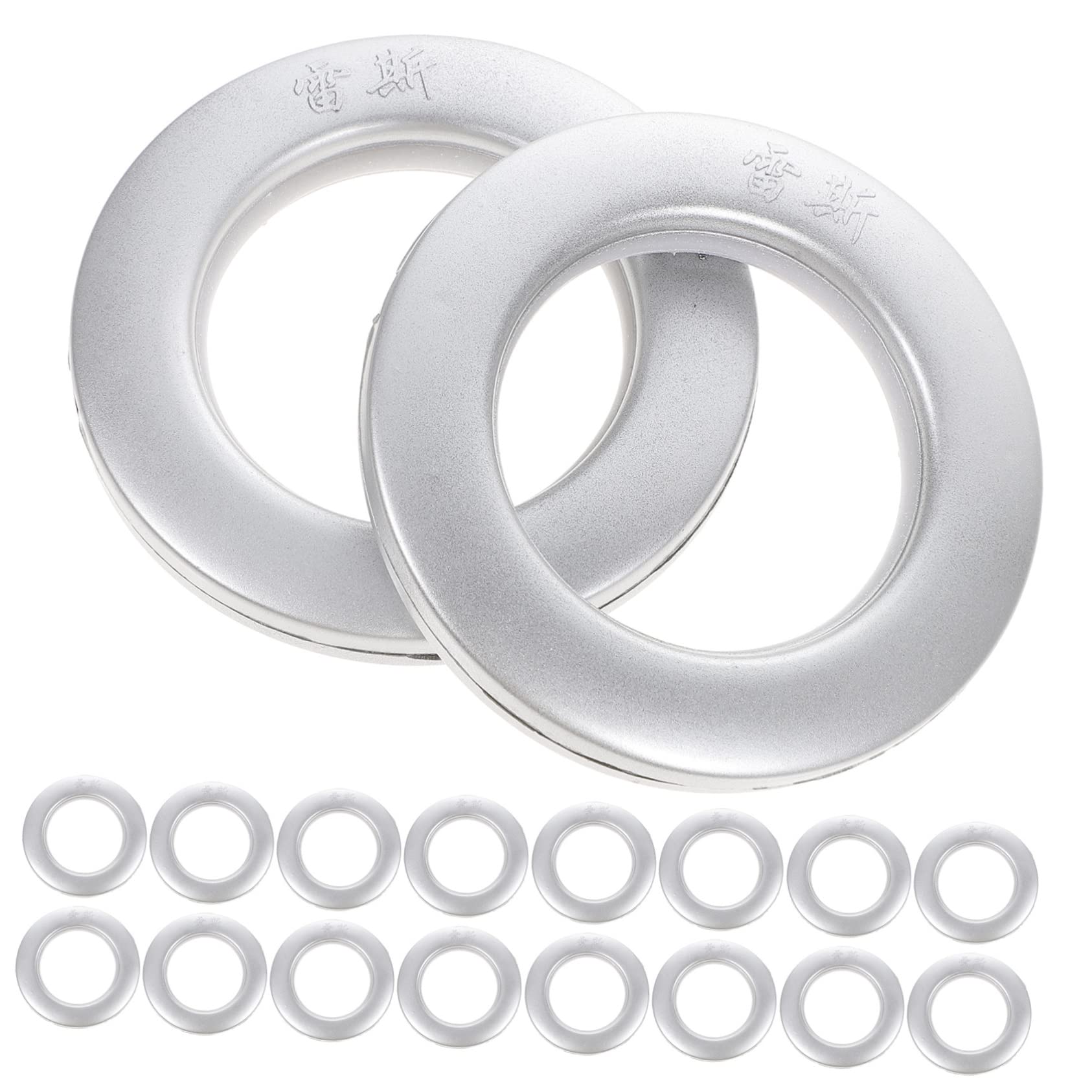 Kit de 75 Anneaux à Œillets pour Rideaux en Plastique Coulissement Silencieux et Assemblage Facile, pour Décoration de Tissus et Bricolage