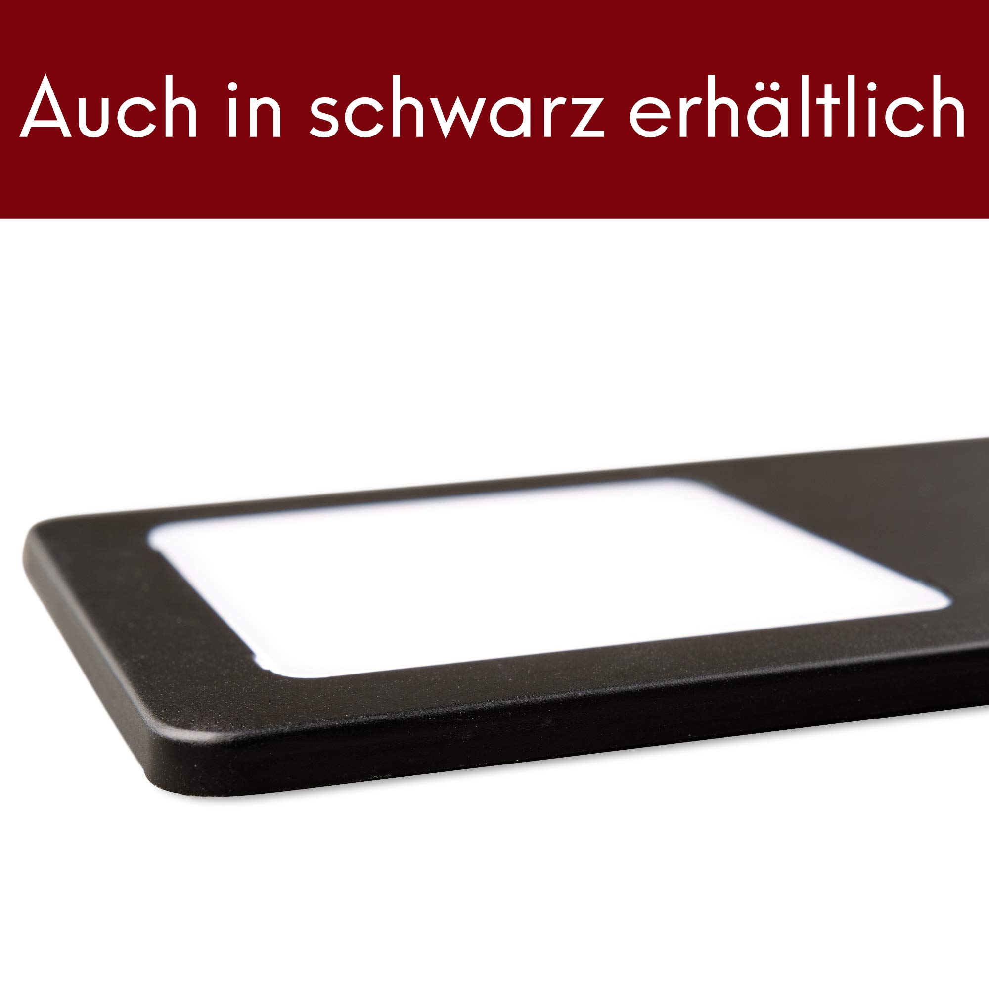 kalb | Faretto LED da incasso da 5 W – Lampada da cucina molto piatta con funzione touch, faretto da incasso, a scelta: set da 2 pezzi, bianco caldo
