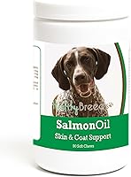 Vista 214 de Healthy Breeds Golden Retriever - Aceite de salmón masticable suave, 90