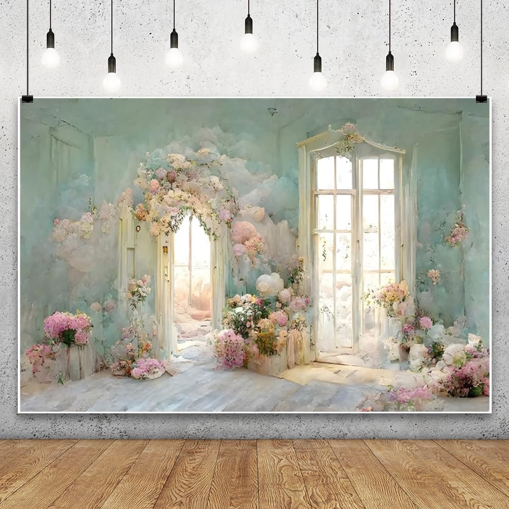 Amazon.com : Leowefowa European Style Oil Painting Backdrop for ...