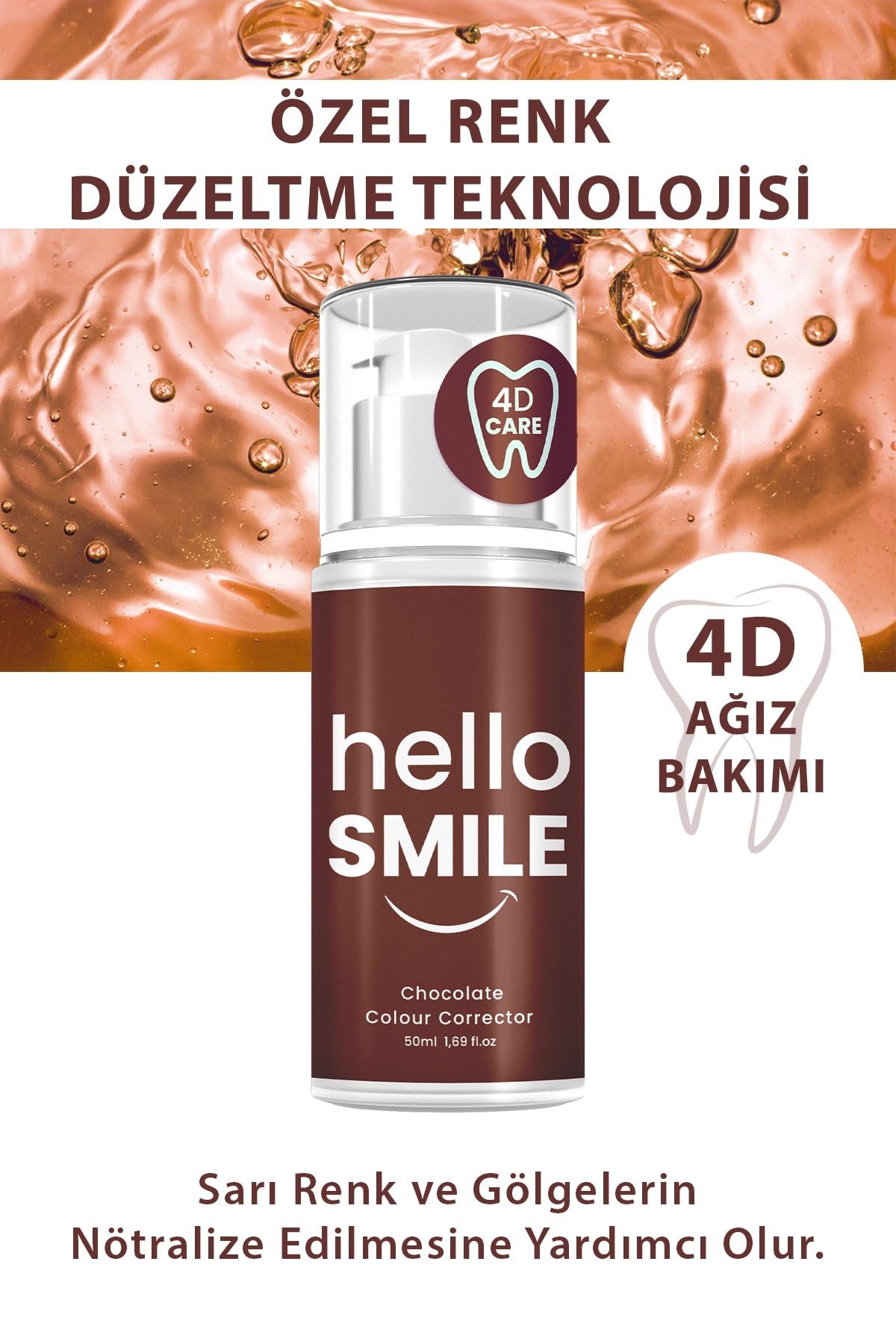 Hello Smile Çikolata Aromalı Anında Beyazlatıcı Diş Jeli