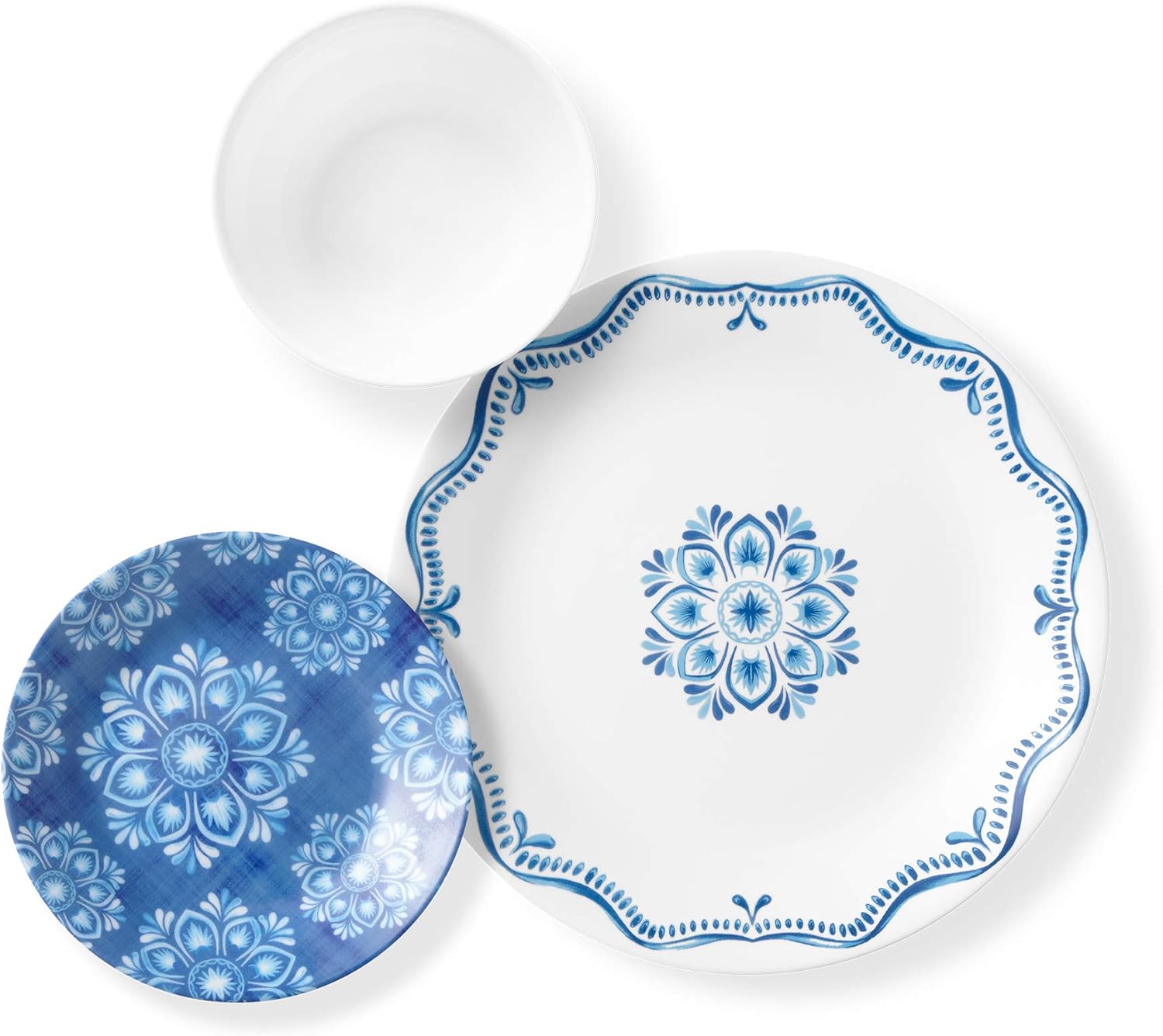 Corelle Chip Resistant Dinnerware Set, 18-Piece, Lisbon Terrace : Everything Else