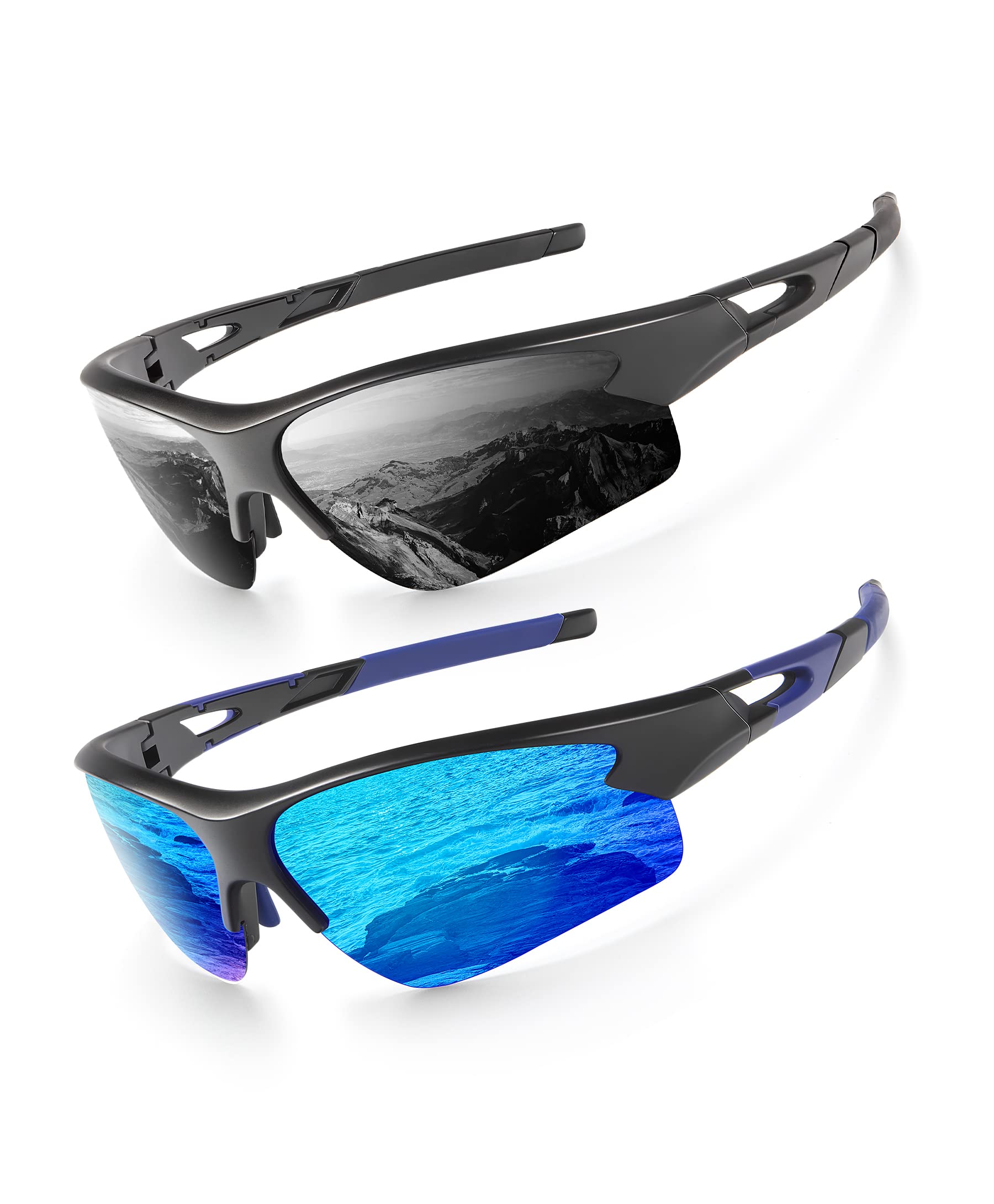 ANYLUVSports Sunglasses for Men Women, Upgraded Lightweight Mens Polarized Sunglasses UV Protection for Outdoors