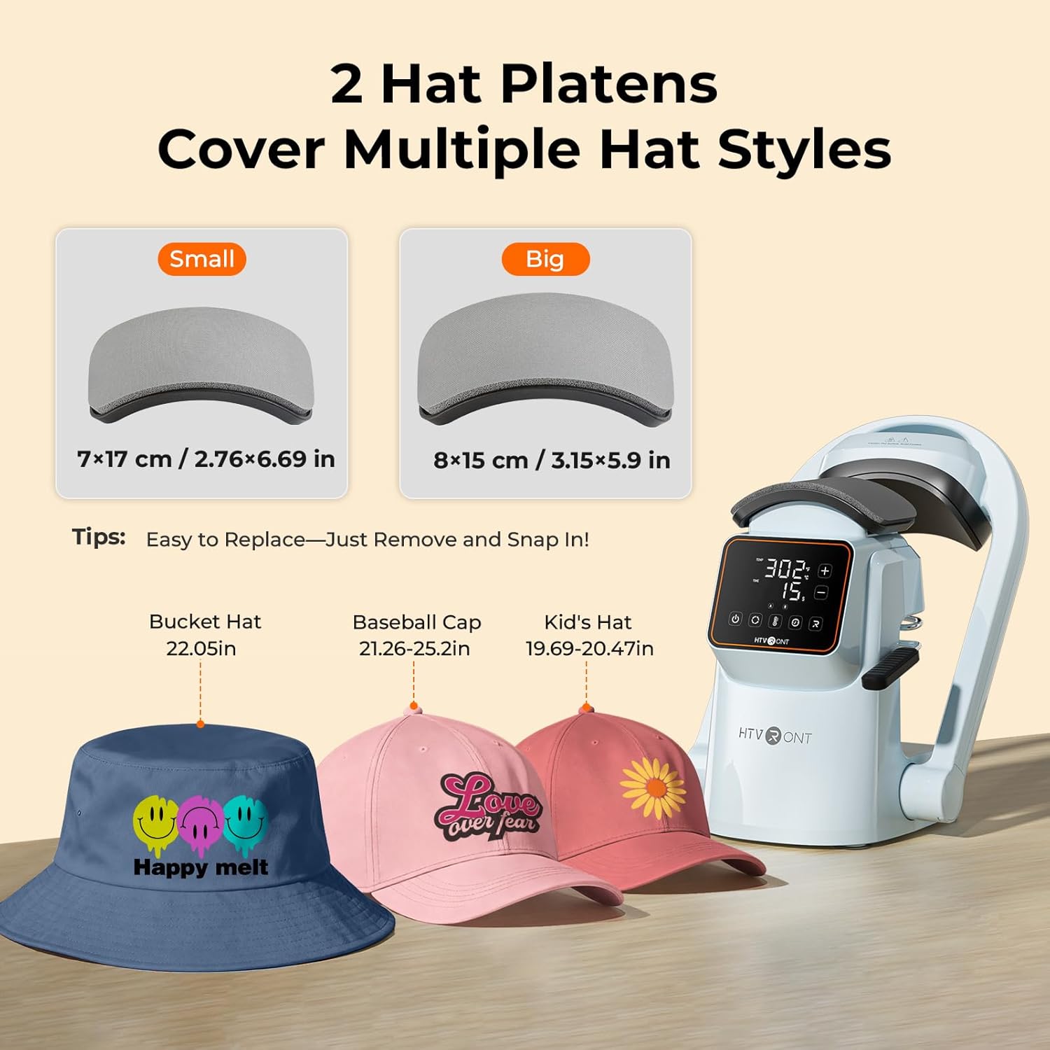 HTVRONT Auto Hat Heat Press + Sublimation Paper 8.5 x 11 inches - 150 Sheet