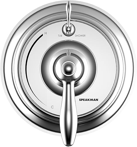 Speakman Cpt-5401 Sentinelpro - Moldura termostática de ducha con desviador, cromo pulido (válvula no incluida)