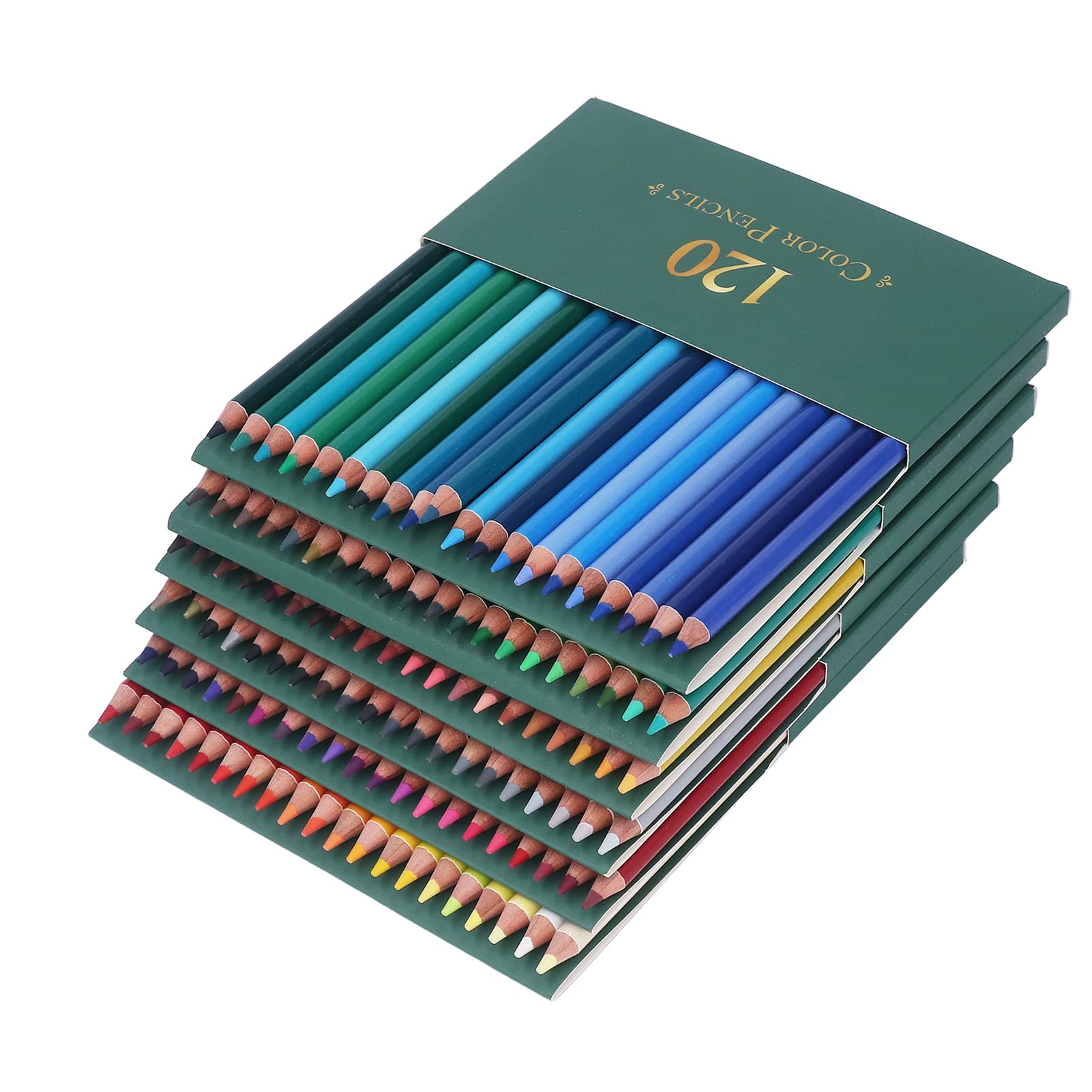 120 Künstlerstifte, Professionelles Buntstift-Set mit Lichtechten Pigmenten und Stabilem Blechetui Zum Zeichnen, Malen und Kunst