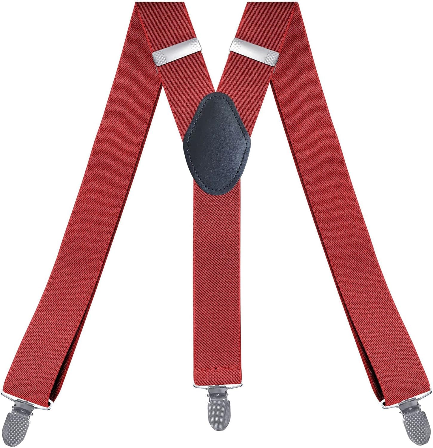 Tirantes Masculinos, Tirantes, elástico ajustable con tres clips en forma de Y de 1,4 pulgadas for hombre