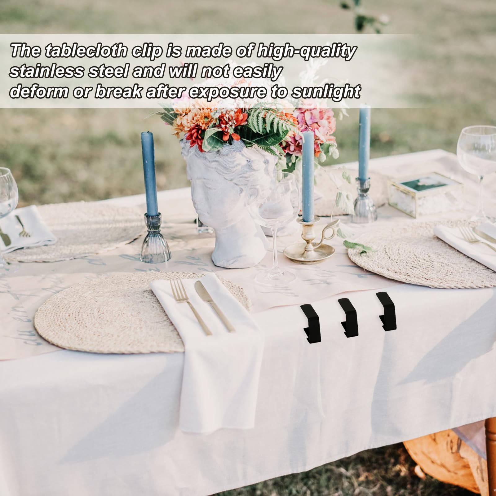 Amazon.com: PEUTIER 8pcs Tablecloth Clips for Outdoor Tables
