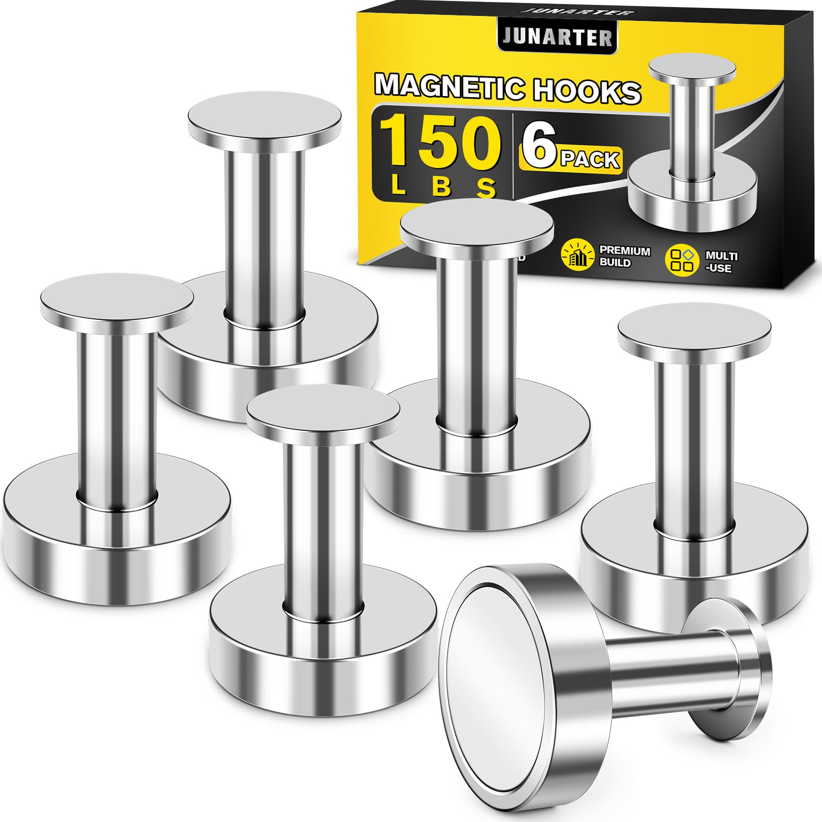 3Pcs Magnetic Hooks, 150lb Silver Magnetic Hooks for Cruise Cabins — Amazon image 13