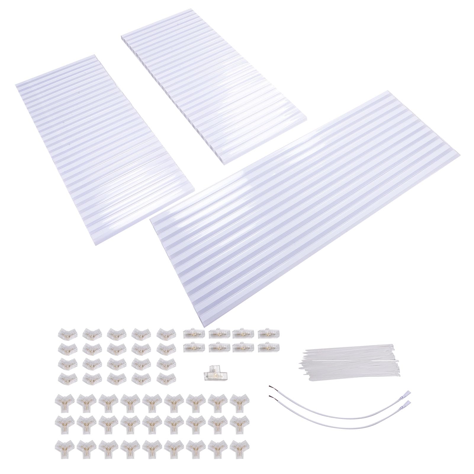 Aramox Sufitowa Hex Hex Garażowa LED Shop Light 672 W 86400 Lm 6500 K ze zintegrowaną obudową i Złączem Zaciskowym do Garażu, Piwnicy, Magazynu