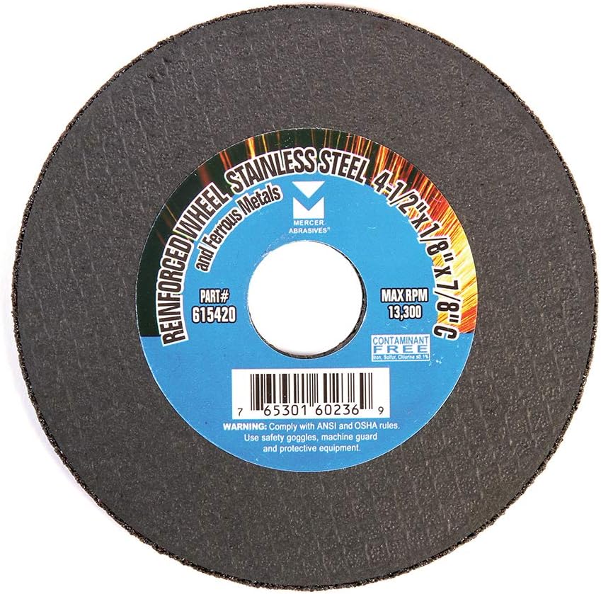 Mercer Industries 613060-3" x 1/16" x 1/4" Cut-Off Wheels for Metal (100 pack)