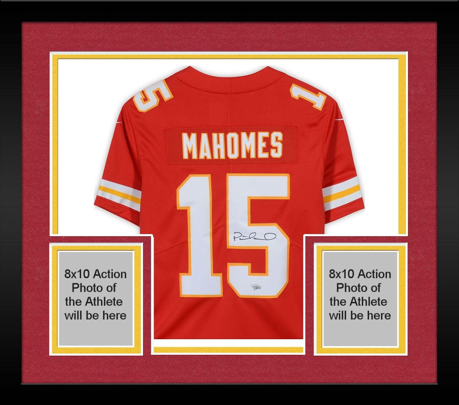 Framed Patrick Mahomes Kansas City Chiefs Autographed Nike Vapor Fuse Limited Jersey - Autographed NFL Jerseys