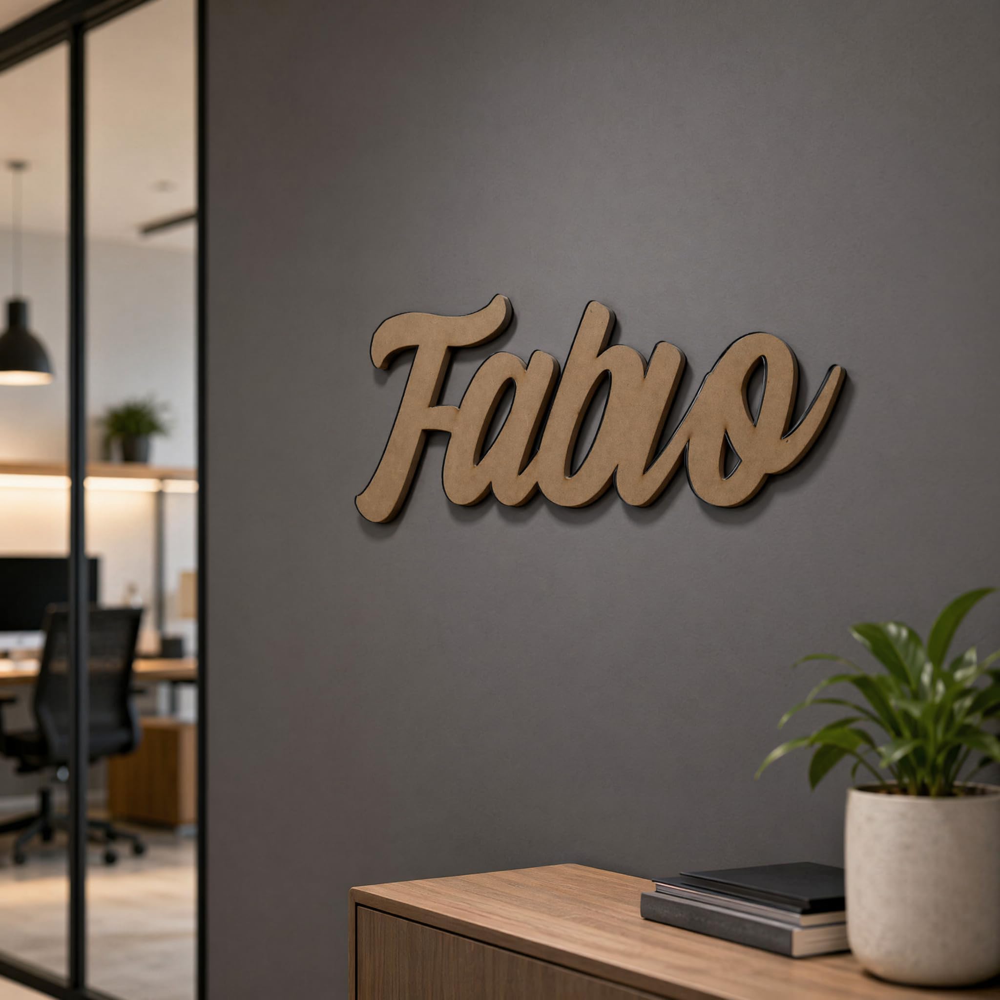Nombre Personalizado en Madera para Pared y Puerta, Letras Decorativas para Habitación Infantil, Decoración de MDF o Contrachapado para Bebé, Niño y Niña, Regalo Original para Bautizo y Comunión