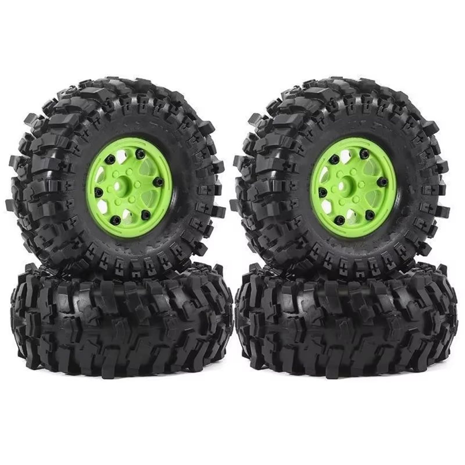 RC Pneus Jante Compatible avec Traxxas pour TRX4 D90 pour Axial pour SCX10 pour MST 1/10 RC Voiture sur Chenilles 4 Pièces 118mm 1.9 "Jante De Roue Beadlock Jeu De Pneus en Caoutchouc