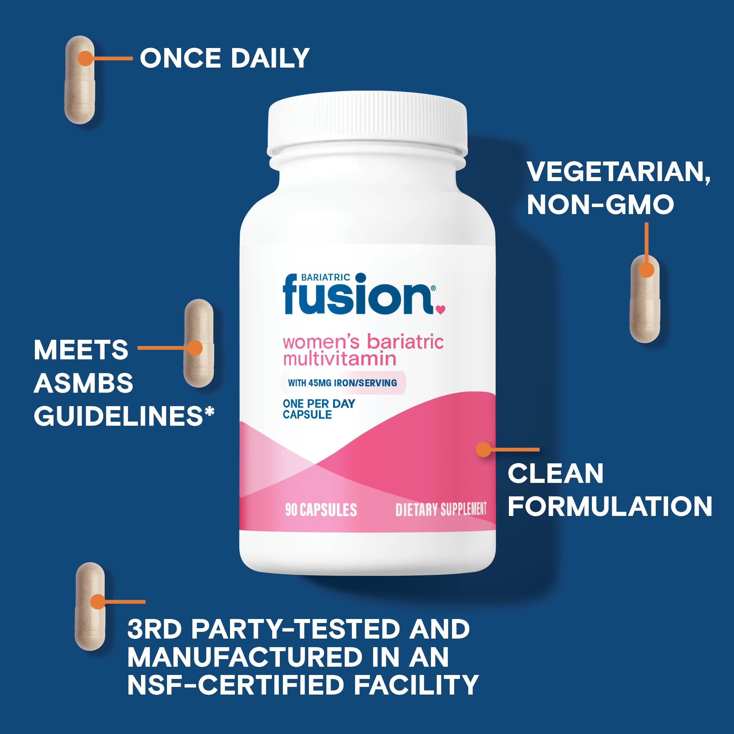 Bariatric Fusion Bariatric Multivitamin with Iron for Women, 90 Count — Amazon image 5
