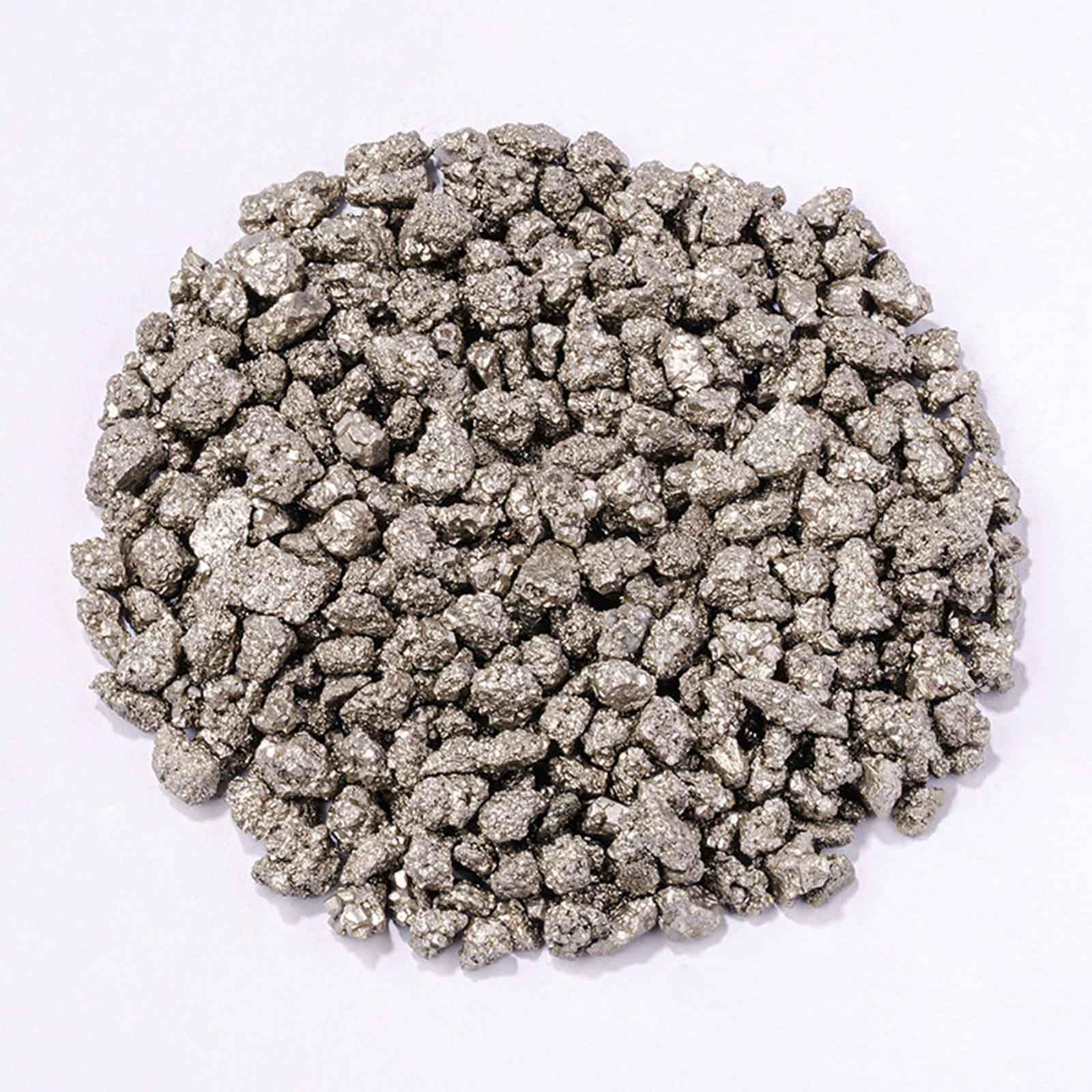 FLYIODFCXV crystal stone, Chalcopyrite Crystal Crushed Stone Natural for Tumbling, Cabbing, Fountain Rocks, Decoration, Polishing(1kg)
