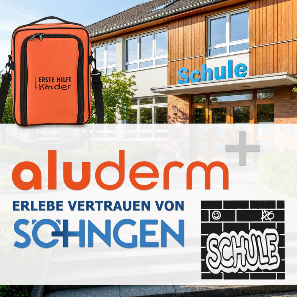 SÖHNGEN BIGPACK 5 x Erste-Hilfe-Tasche SCOUT Schulausflug, mit Inhalt aus Kunststoff, Art.-Nr. 450001 | Erste Hilfe Tasche | Sanitätstasche | Notfalltasche