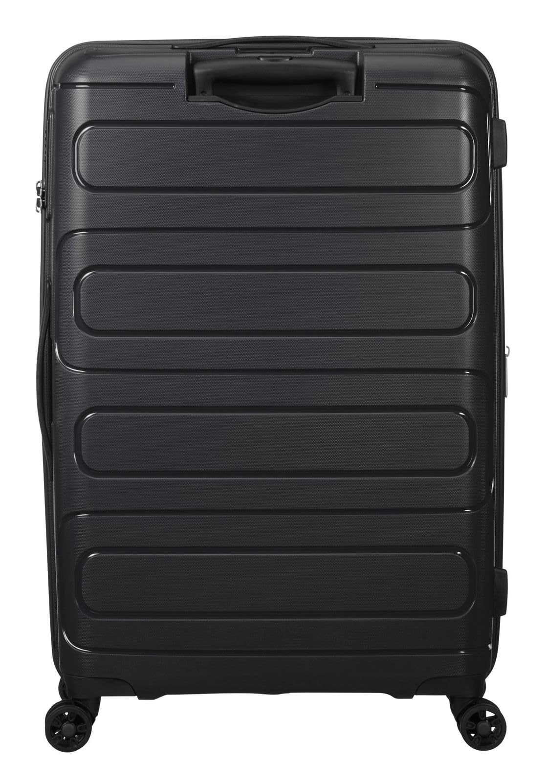 American Tourister Sunside - Spinner L, Erweiterbarer Koffer, 77 cm, 106/118 L, Schwarz (Black)