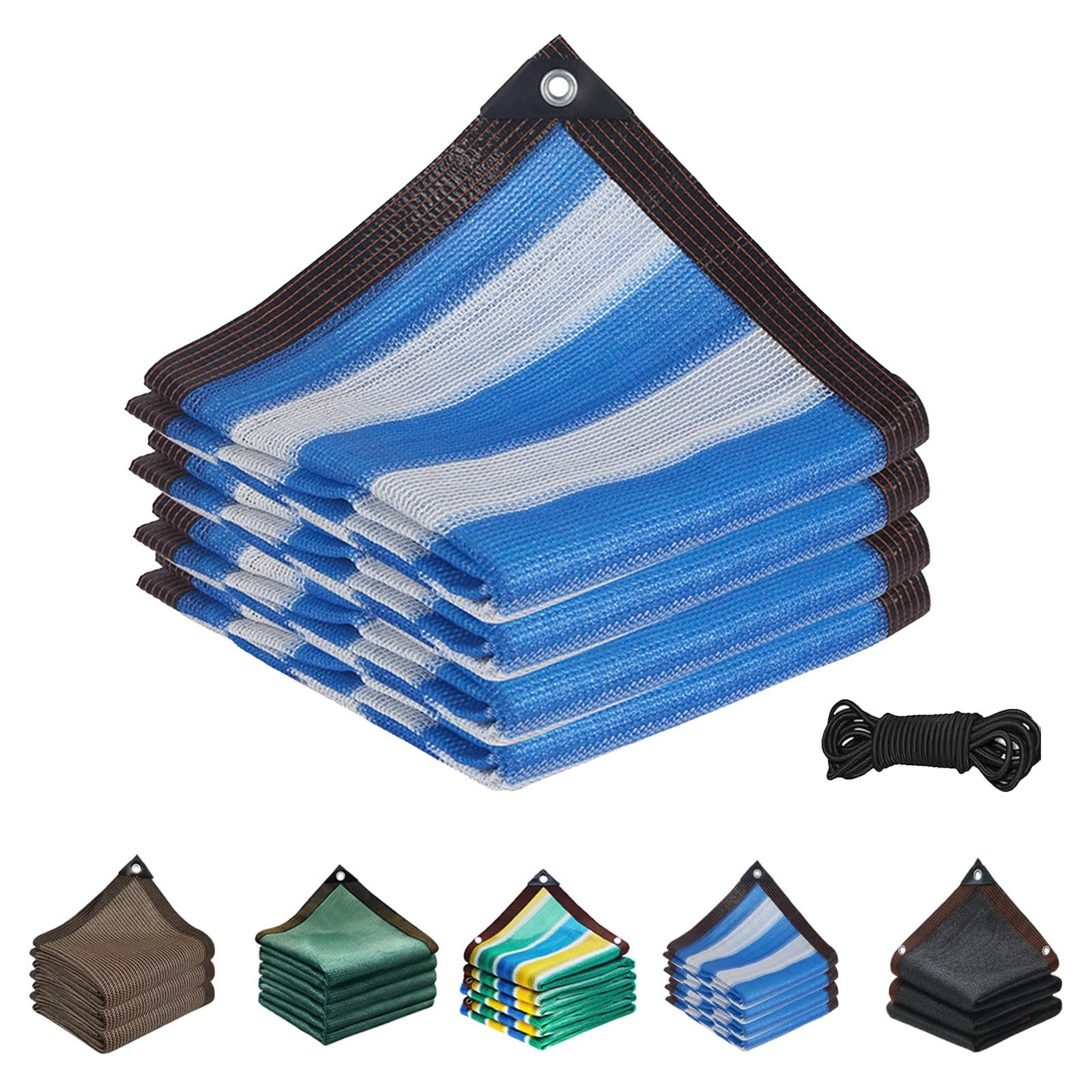 Voile d'ombrage de jardin plantes protection solaire terrasse filet 5x6m