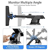 Vista 5 de Itomoro Rear Facing Mirrors, 7'' HD 1080P Baby Car Camera, Infrared Night Vision Function Camera with 150° Wide View & 360° Rotatable Easy