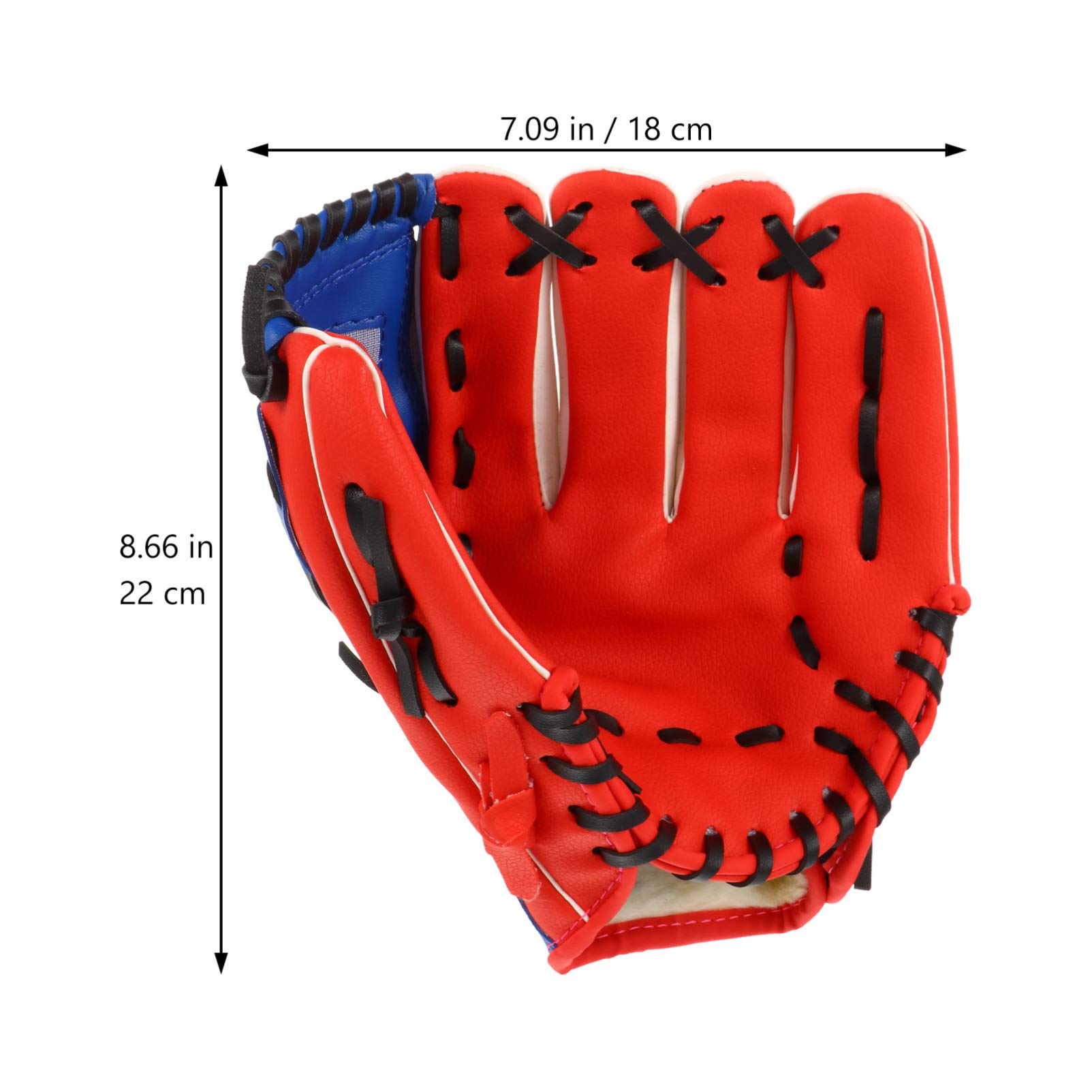 FAVOMOTO 1pc Pu Baseball Glove Thickened Pitcher Training Glove for Infielder and Flexible Design for Softball and Baseball Beginners