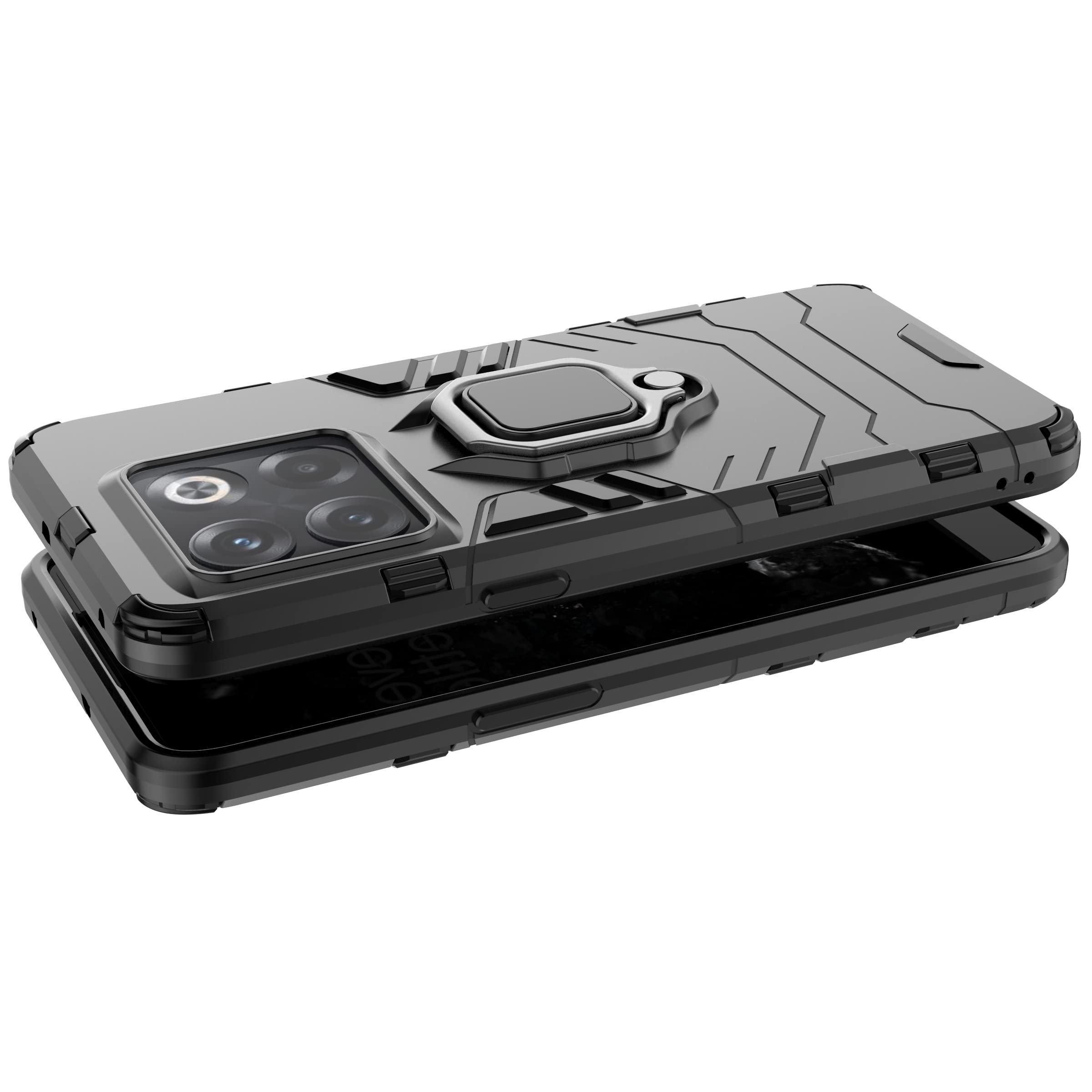 Cover per Oneplus 10T 5G, [360° Rotante Staffa] [Militare Anti