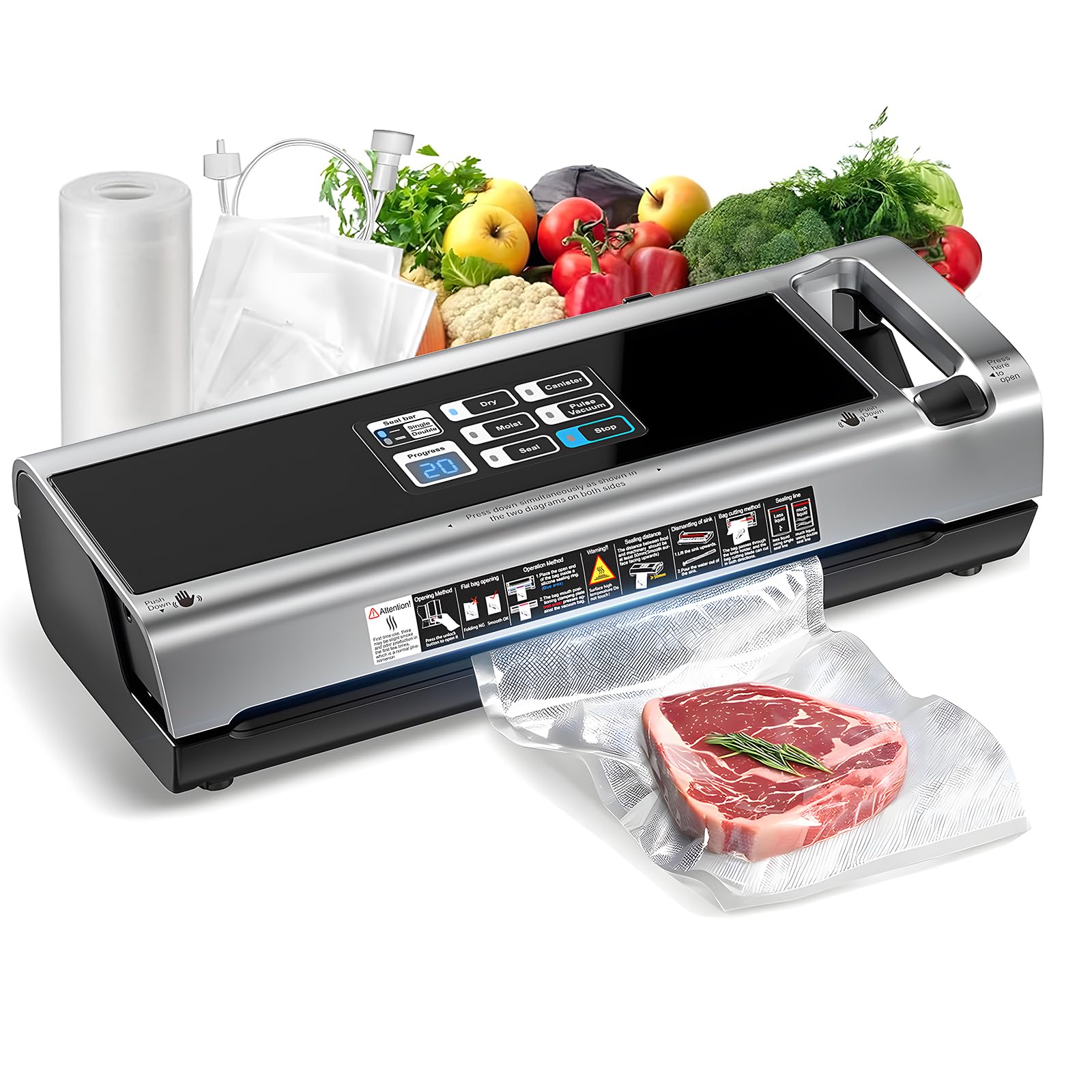 LKKNC 95KPa Food Vacuum Sealer Machine