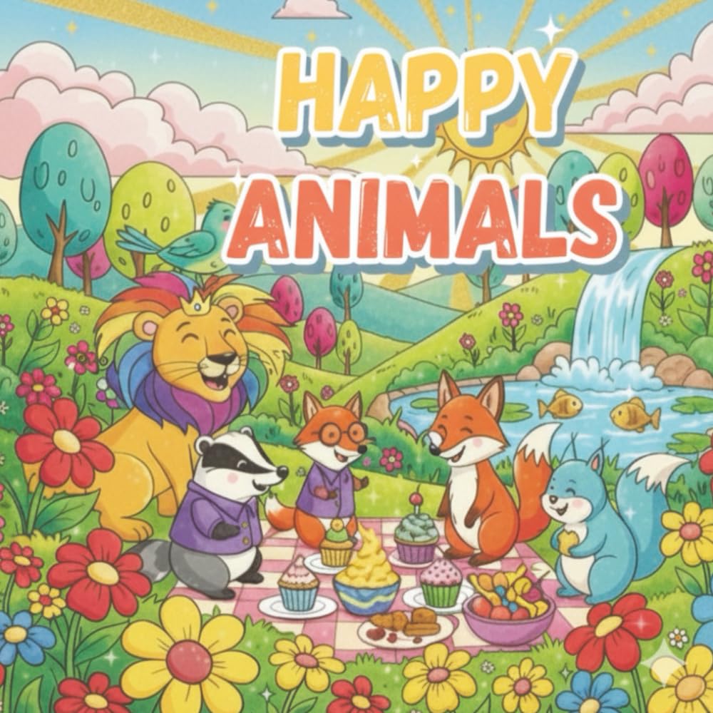 HAPPY ANIMALS (funny colors)