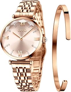 Damenuhr Edelstahl Sternenhimmel Armbanduhr: Wasserdicht Uhren Damen Analog Quarz - Designer Klassische Frauen Uhr Geschenk