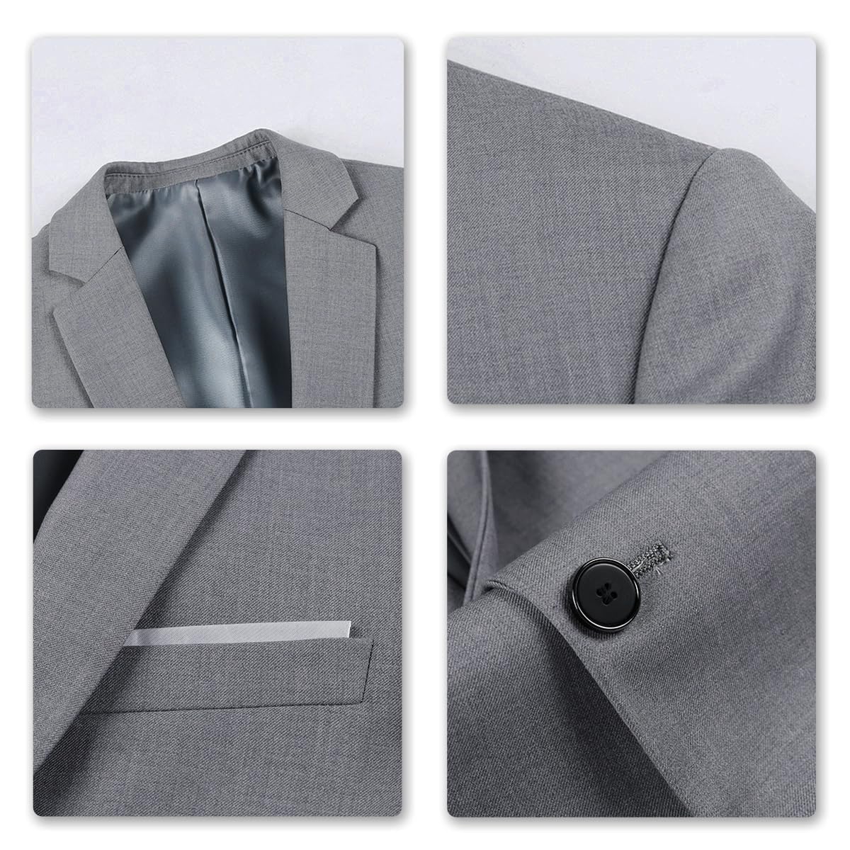 Allthemen Abiti da Uomo 2 Pezzi Suit Slim Fit Wedding Dinner Tuxedo Abiti per Uomo Business Casual Giacca e Pantaloni 10 Colori Disponibili