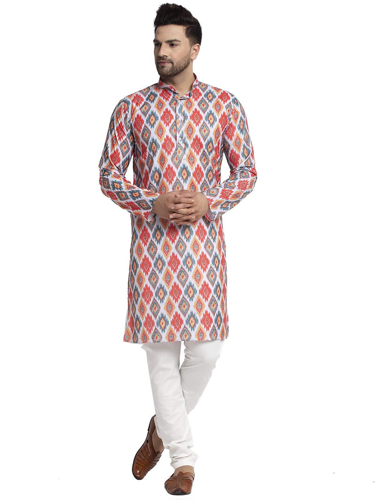 abh lifestyle Men's Printed Cotton Kurta Pyjama Set.-picture-14