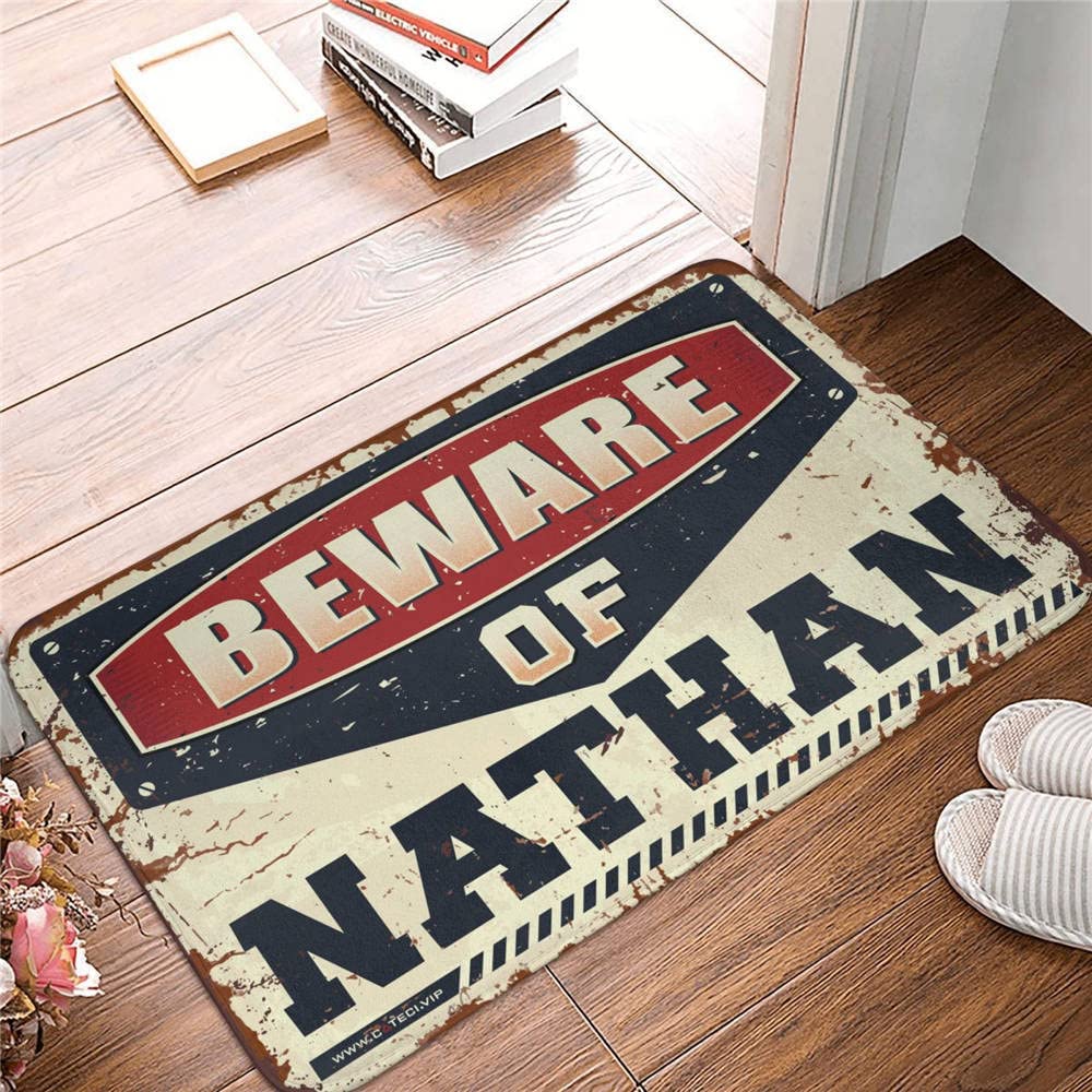 Tapis d'extérieur pour porche Thankful de 50 x 80 cm
