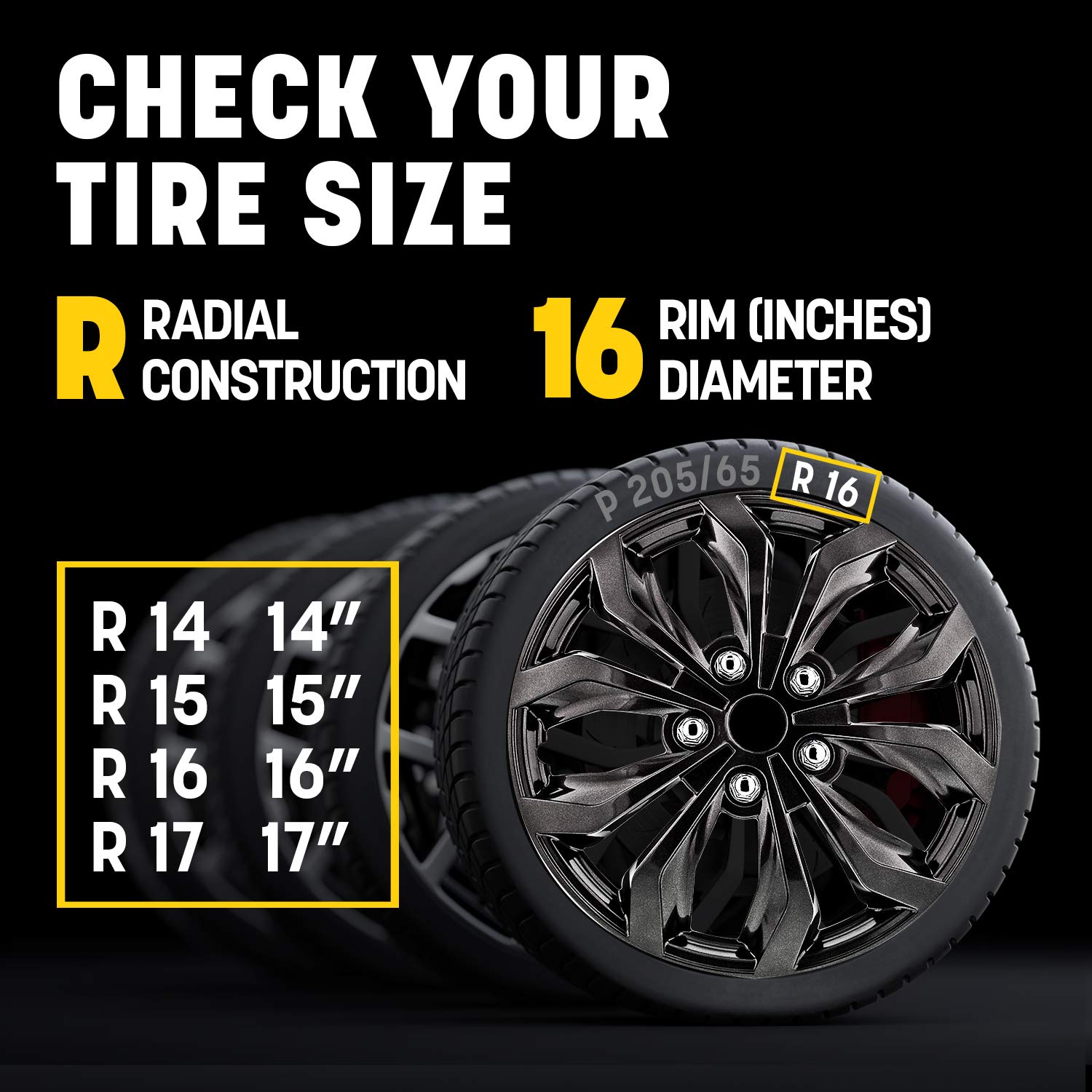 Buy Pilot Automotive Wh55516GmB Fit Spyder Wheel Cover, 16Inch