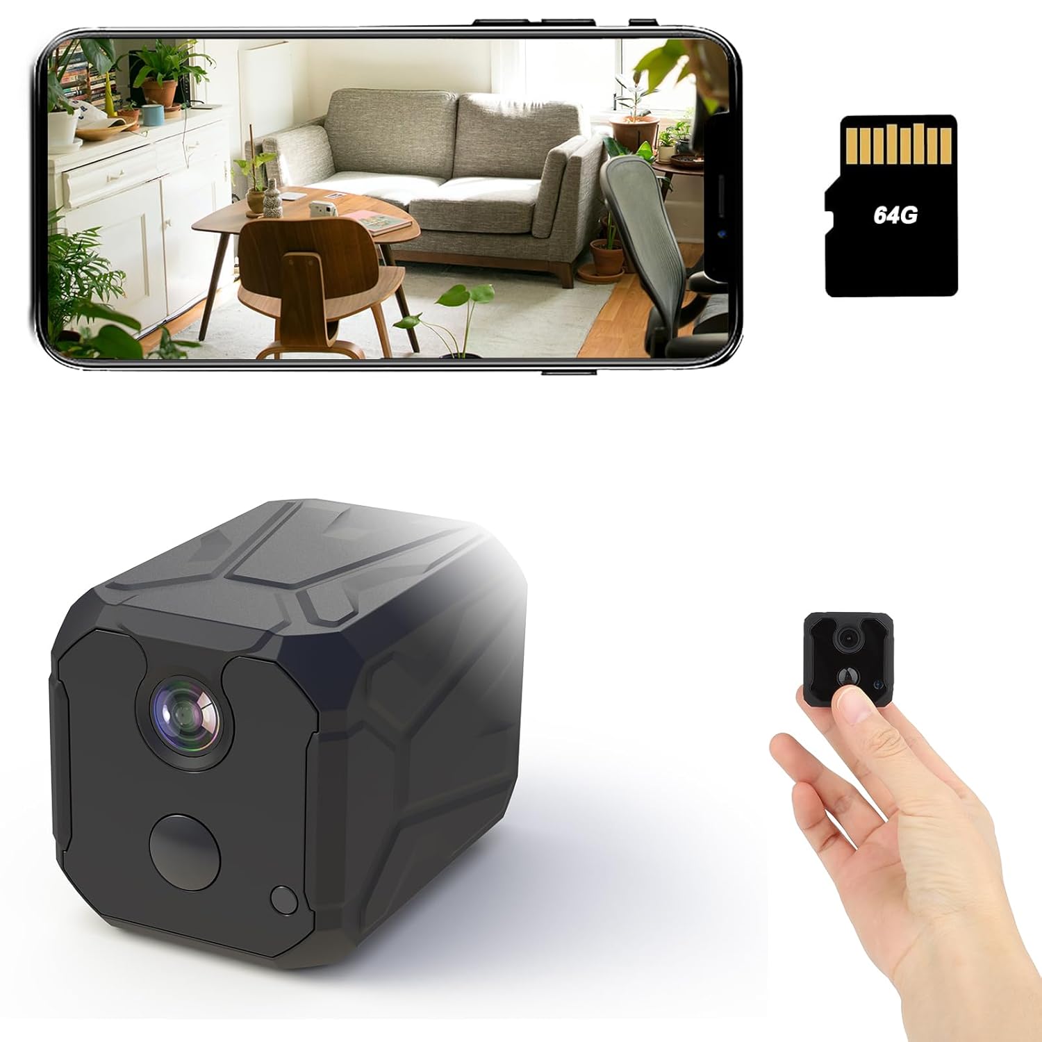 64GB Spy Caera Car Key,360 Inutes Battery Life Ini, Nanny Ca Hidden - View #3