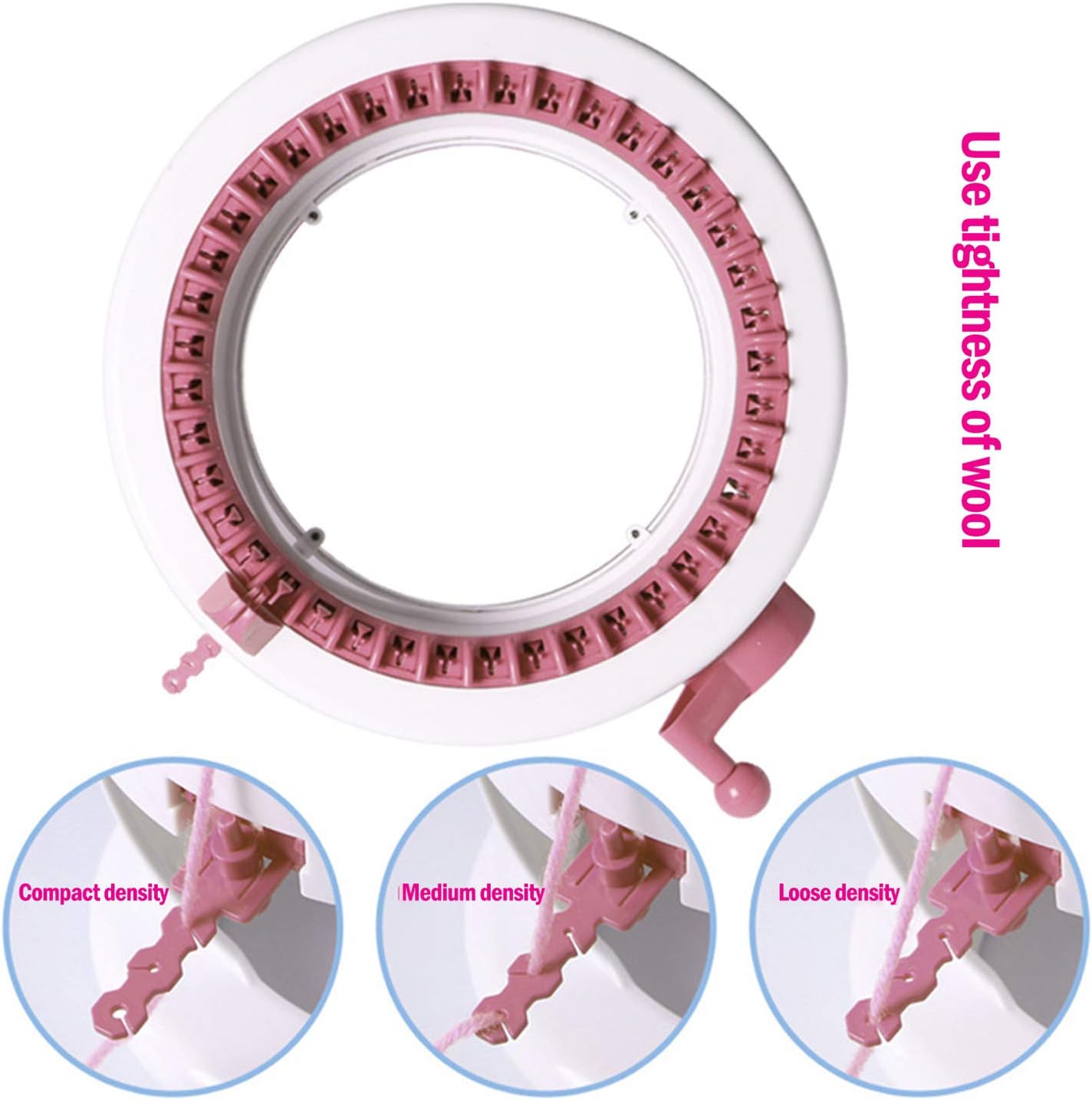 SENTRO Knitting Machine 48 Needles, Smart Weaving Loom with Row Counter, DIY Rotating Double Loom for Adults and Kids