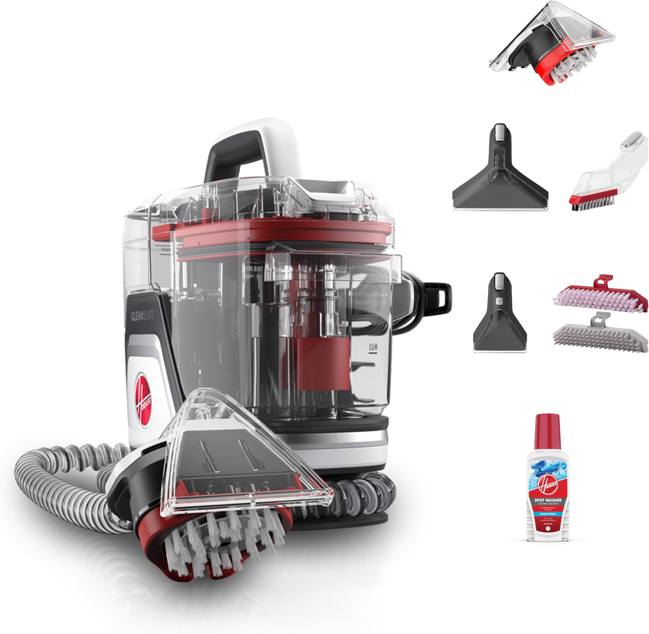 SpotWash Home Pet-Design Spot Cleaner, Upholstery, Sofa, Stairs, Home, Car, Rug, Stain Cleaning Handheld Shampooer Machine, Solution, SpinScrub and Tools, 4.5kg, 3 Year Warranty - CDSW-MPMC
