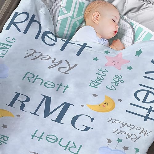 Miniatura 58 de Magimagine Manta de bebé personalizada para bebé, regalos personalizados para niños recién nacidos con nombre, mantas personalizadas para bebés