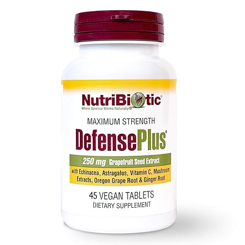 NutriBiotic – DefensePlus, 45 Tablets | 11 in 1 Immune